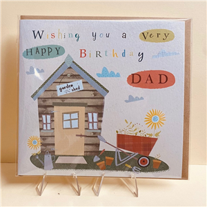Whistlefish Greeting Card Dad's Shed 16x16cm